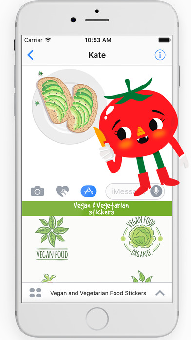 Vegan Food Stickers and Vegetarian screenshot 2