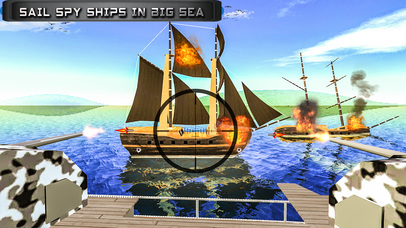 Caribbean Naval Fleet Hit Pirate Ships - 3D War screenshot 2