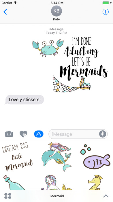 Little Mermaid - Sticker Pack screenshot 3