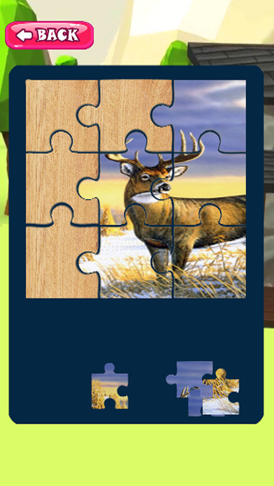 Animal Puzzle Pages Education Deer Jigsaw screenshot 3