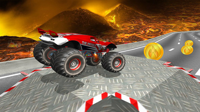 Monster Truck Stunts on Lava: Real Racing screenshot 4