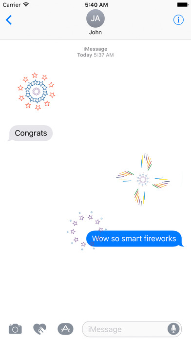 Animated Fireworks - Stickers screenshot 2
