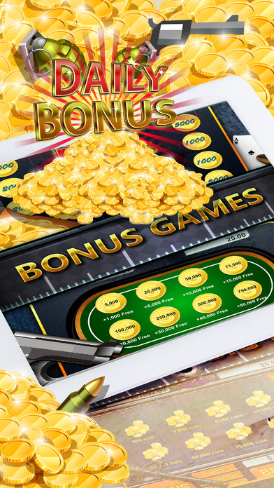 Slots Casino Gun and Pistol Machines Lite screenshot 2