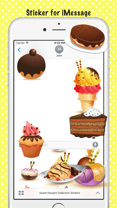 Sweet Dessert Collection Stickers screenshot 2