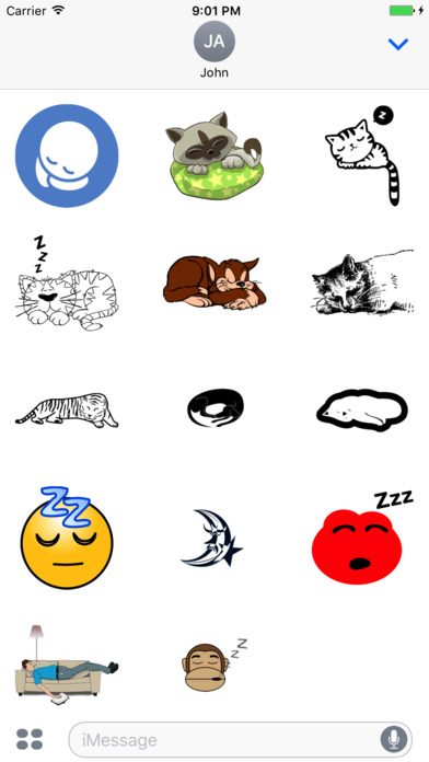Sleepy Stickers screenshot 2