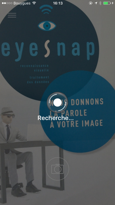 EyeSnap application de reconnaissance visuelle screenshot 2