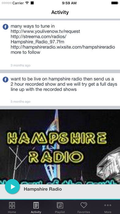 Hampshire Radio screenshot 2