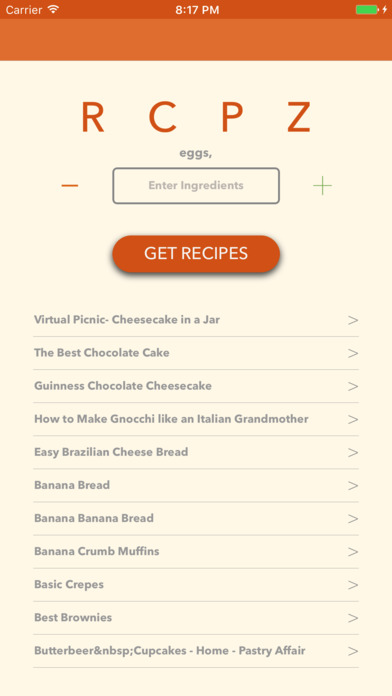 RCPZ - Get recipes using ingredients screenshot 3