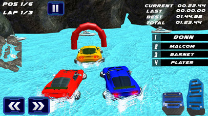 Water Surfer Car Floating Race screenshot 3