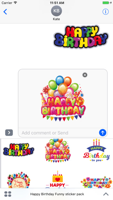 Happy Birthday stickers cards screenshot 4