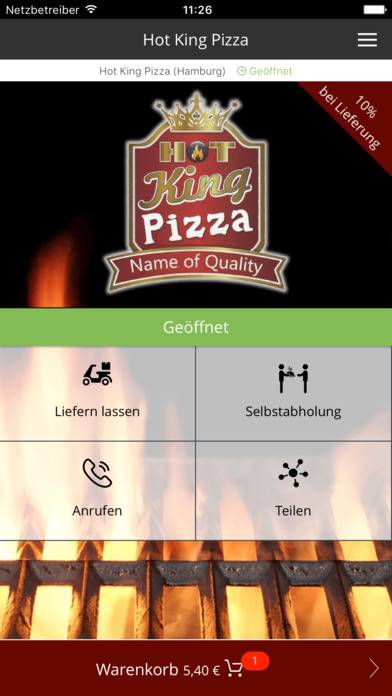 App Shopper Hot King Pizza Food Drink