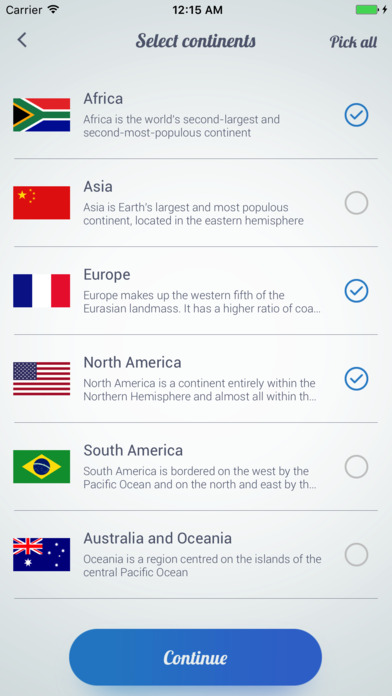 World flags Quiz - Learn all the flags screenshot 2