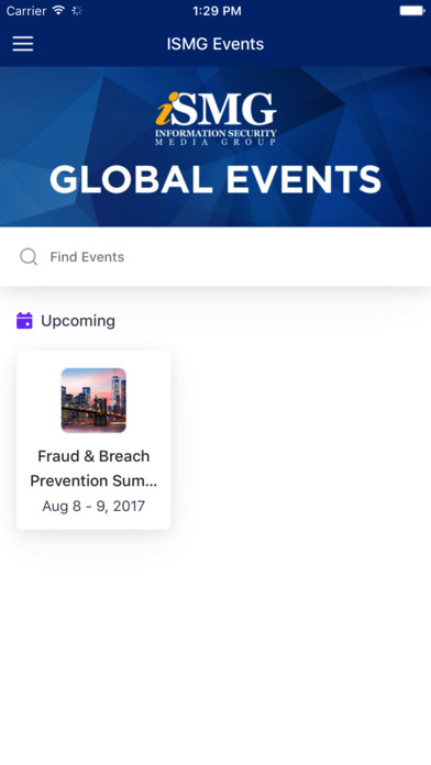 ISMG Events screenshot 2