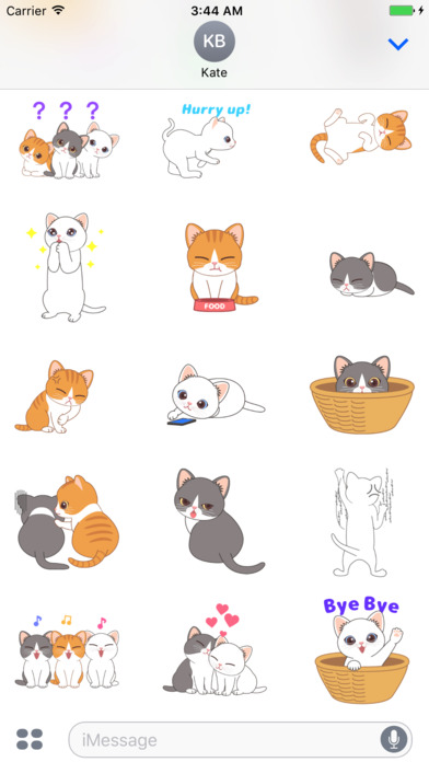Pet Kitty Animated Stickers screenshot 3
