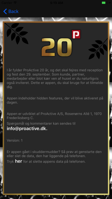 ProActive 20 år screenshot 2