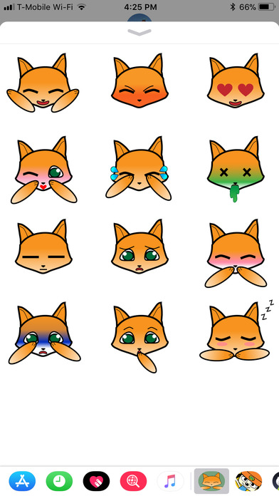 Kitmoji- Fox Stickers screenshot 3