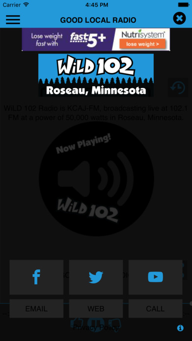 Wild 102 Radio screenshot 3