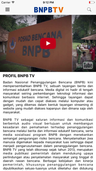 BNPB TV screenshot 4
