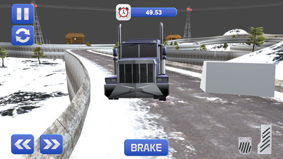 Up Hill Snow Truck Driving Simulator screenshot 4