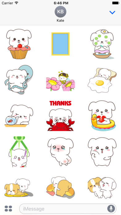 Lovely Puppies Animated Stickers screenshot 2