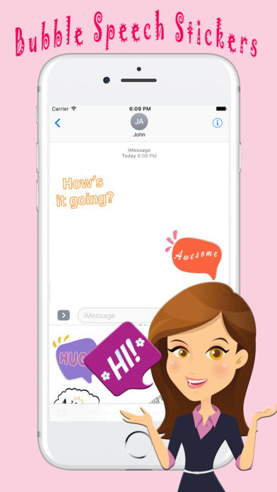 Chit Chat With Bubble Speech Text Stickers screenshot 2