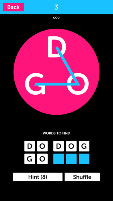 Pink Letters - Word Search Puzzle Game screenshot 2