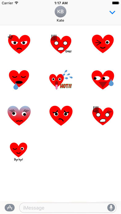 HeartMoji - Cute Heart Emoji Sticker screenshot 3