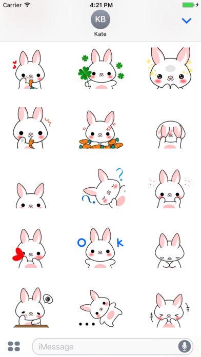 Bunny Animated Lovely Stickers screenshot 2
