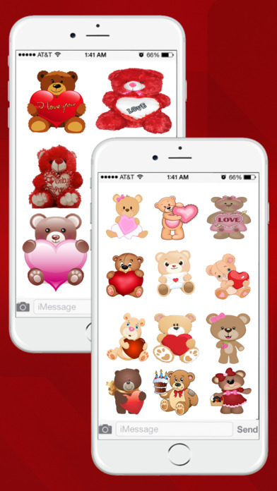 Teddy Stickers Pack for iMessage screenshot 3