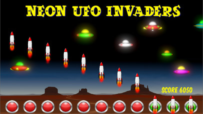 Neon UFO Invaders from Space screenshot 3