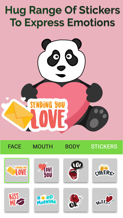 Panda Emoji : Make Panda Stickers & Moji screenshot 2
