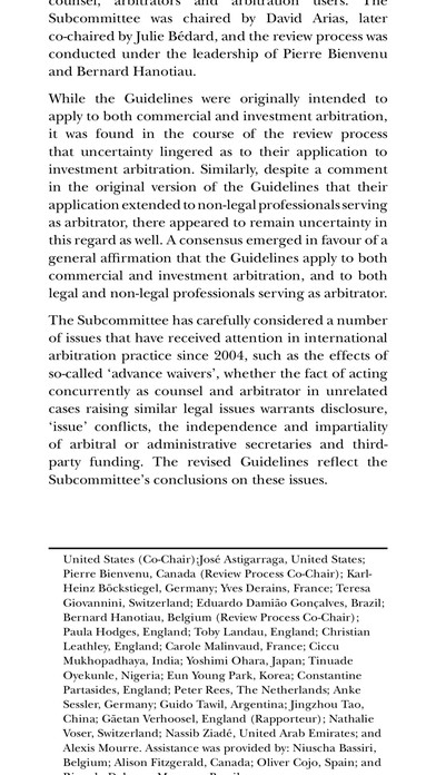 IBA Arbitration Handbook screenshot 3