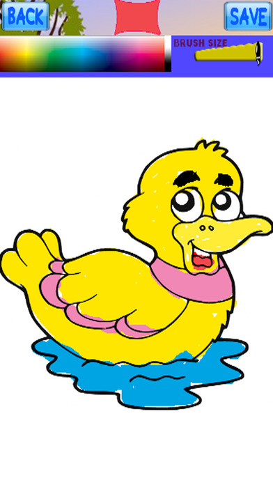 Little Duck Drawing Paint Games Coloring Book screenshot 2
