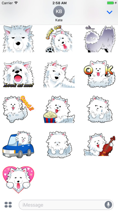 Samoyed The Dog Stickers screenshot 4