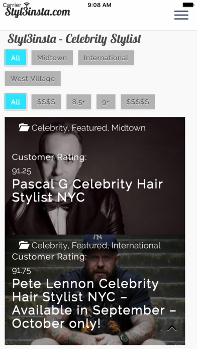 Styl3insta Celebrity Hair Stylists screenshot 3