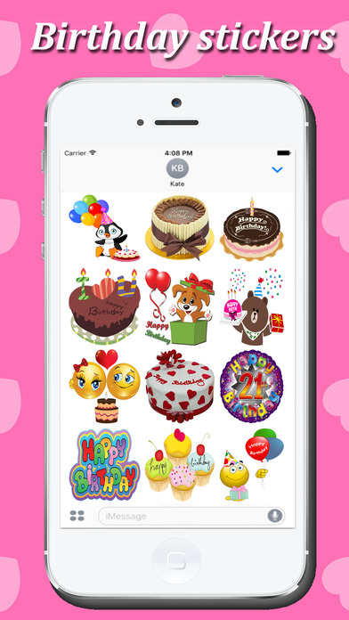 Happy Birthday-Awesome Stickers Pack screenshot 2