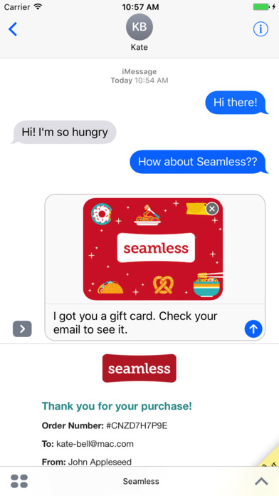seamless contact free delivery