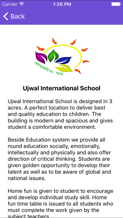 Ujwal International School screenshot 2