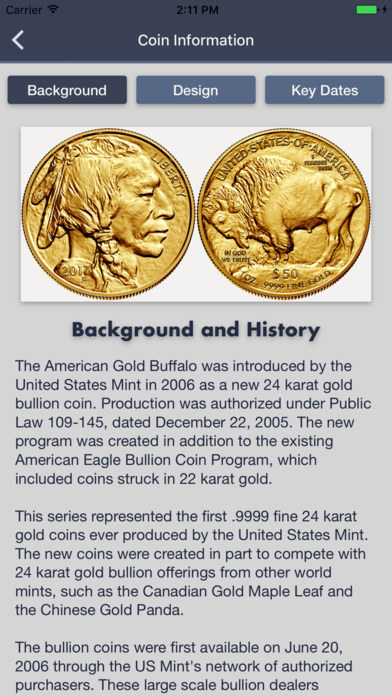 American Gold Buffalo - Coin Collection Tracker screenshot 2