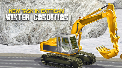 Excavator Snow Rescue: Winter Truck Hill Simulator screenshot 4