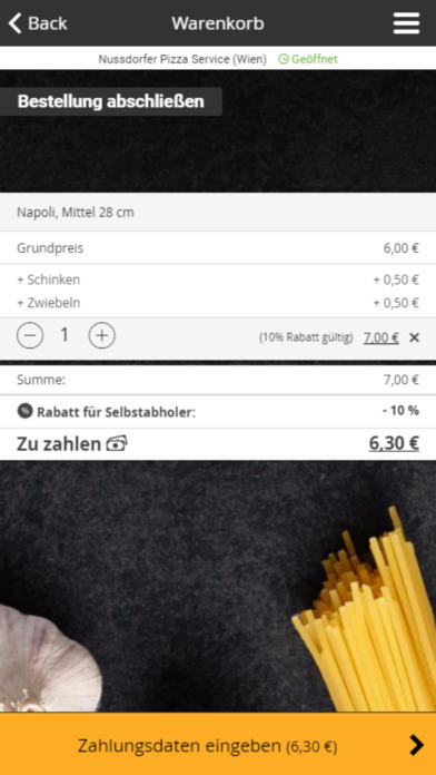 Nussdorfer Pizza Service screenshot 2