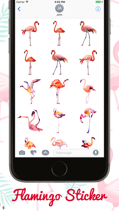 Flamingo FlamMoji Stickers screenshot 2
