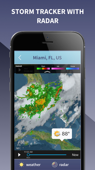 Weather Radar Live - Forecast, NOAA Map & Alarm screenshot 2