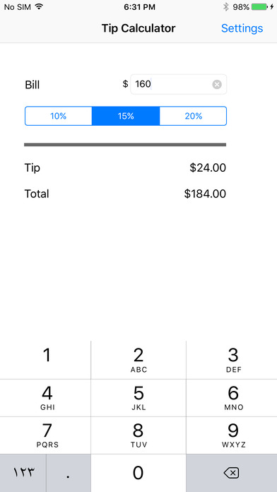 Tip Calculation screenshot 4