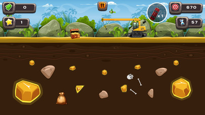 黄金挖掘机 - 好玩的游戏 screenshot 3