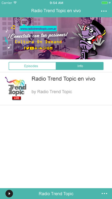 Radio Trend Topic en vivio screenshot 2