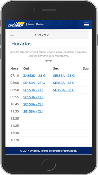 Aluno Online Mobile screenshot 4