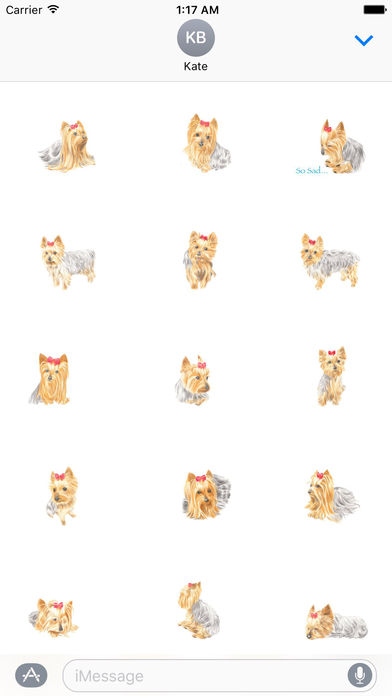 Yorkie Dog Stickers screenshot 2