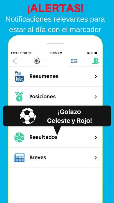 Celeste y Rojo - Fútbol de Buenos Aires, Argentina screenshot 2