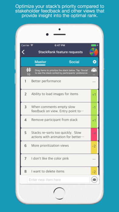 StackRank Pro - Product Backlog Manager for Scrum screenshot 3